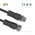 M12A CODE 2-8P Waterproof Connector with Metal nut